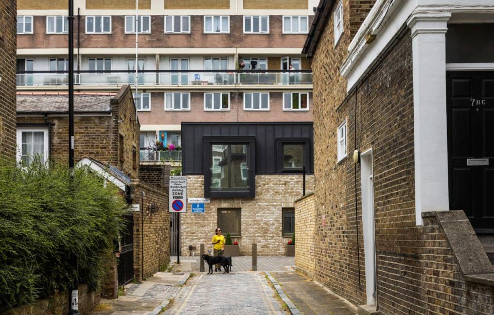 Old garage sites were turned into new social rent homes (Tom Bright)