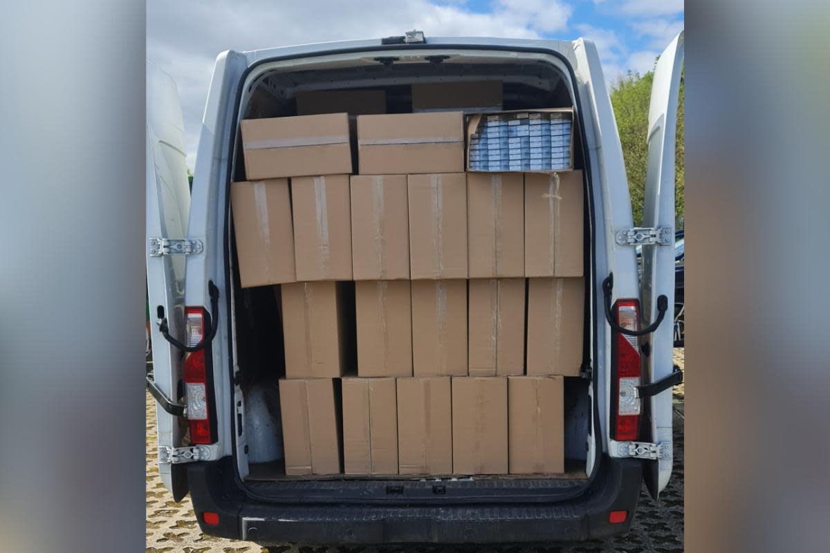 Police seize more than a million illegal cigarettes when they stop this vehicle on the A19 <i>(Image: Cleveland Police)</i>