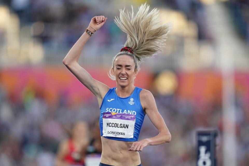 Eilish McColgan secured silver in the women’s 5000m (Jacob King/PA) (PA Wire)