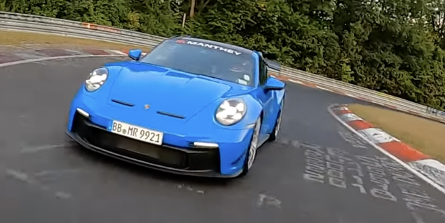 Manthey Racing's Porsche 911 GT3 RS laps the Nürburgring on video