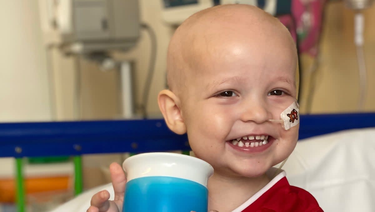 Dillan Ramsey-Aksehir was one year old when he was first diagnosed with leukaemia in May 2020 (Amy Ramsey)