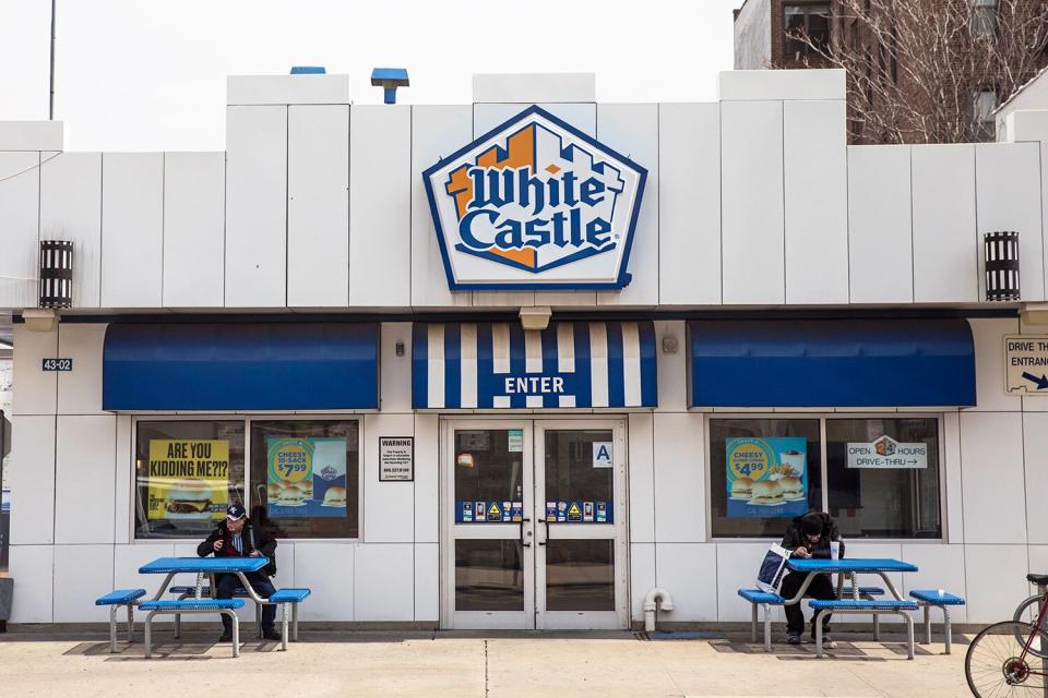 An exterior view of a White Castle restaurant