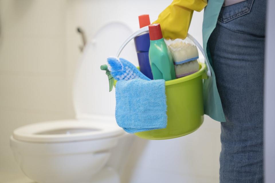 Pick your favorite cleaning products.