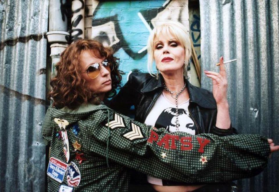 Lumley, with former Ab Fab co-star Jennifer Saunders, stars in a new Channel 5  documentary  charting her rise to fame (BBC)