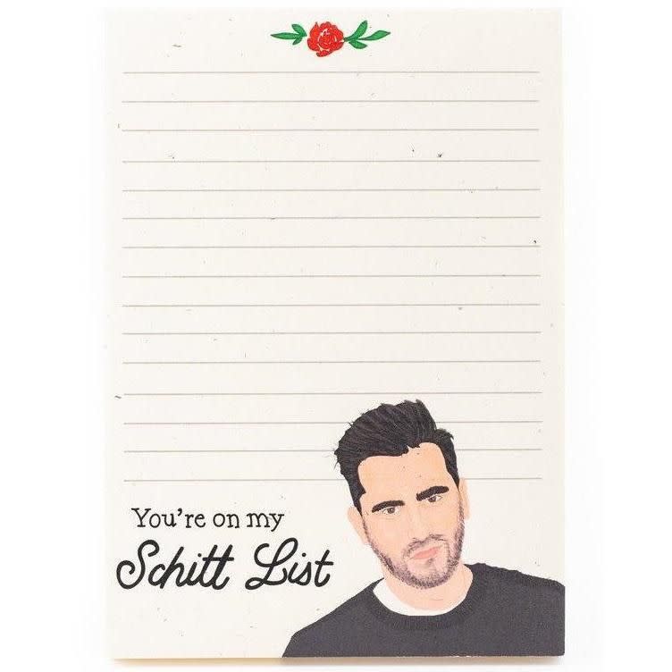 "You're on My Schitt List" Notepad