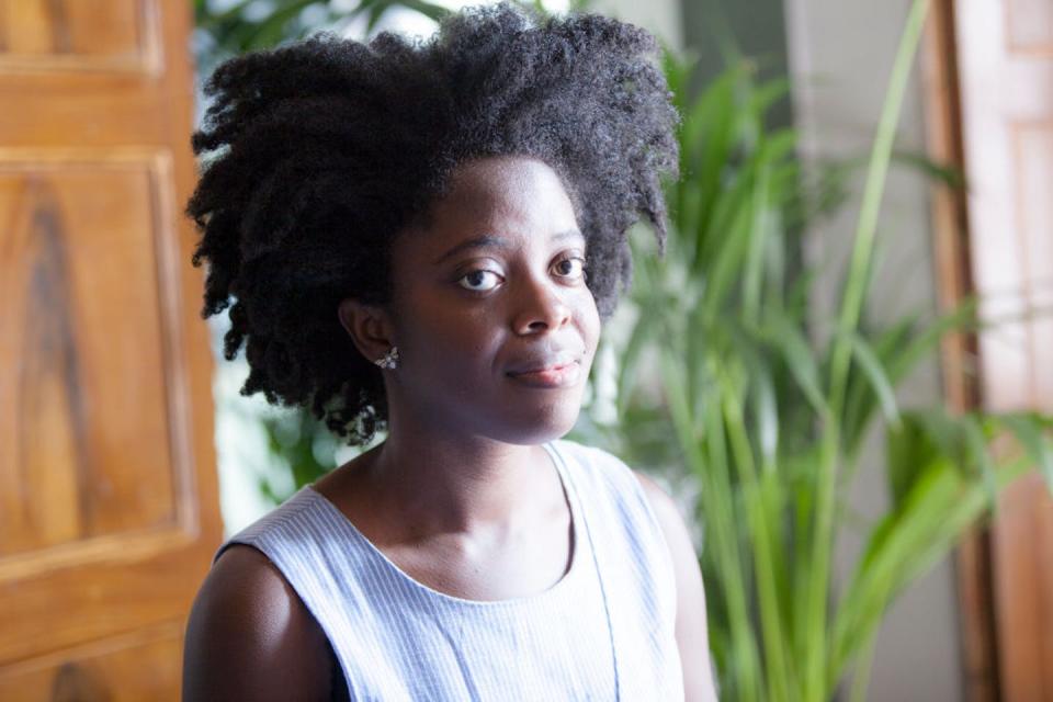 Yaa Gyasi in 2017, a year after the publication of her debut novel, ‘Homegoing.’ <a href="https://www.gettyimages.com/detail/news-photo/yaa-gyasi-milano-italy-9th-september-2017-news-photo/1129549208?adppopup=true" rel="nofollow noopener" target="_blank" data-ylk="slk:Leonardo Cendamo/Hulton Archive via Getty Images;elm:context_link;itc:0;sec:content-canvas" class="link ">Leonardo Cendamo/Hulton Archive via Getty Images</a>