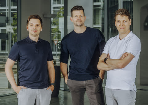 Cognigy has raised $100 million in Series C funding, which will accelerate its mission to deliver AI-first customer service at scale. The company was founded in 2016 by (from left to right) Benjamin Mayr, Philipp Heltewig and Sascha Poggemann. More than 1,000 brands worldwide rely on Cognigy’s AI platform to deliver exceptional customer service.(Photo: Business Wire)