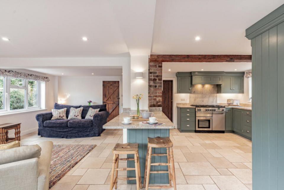 Northwich Guardian: The open-plan kitchen and living area