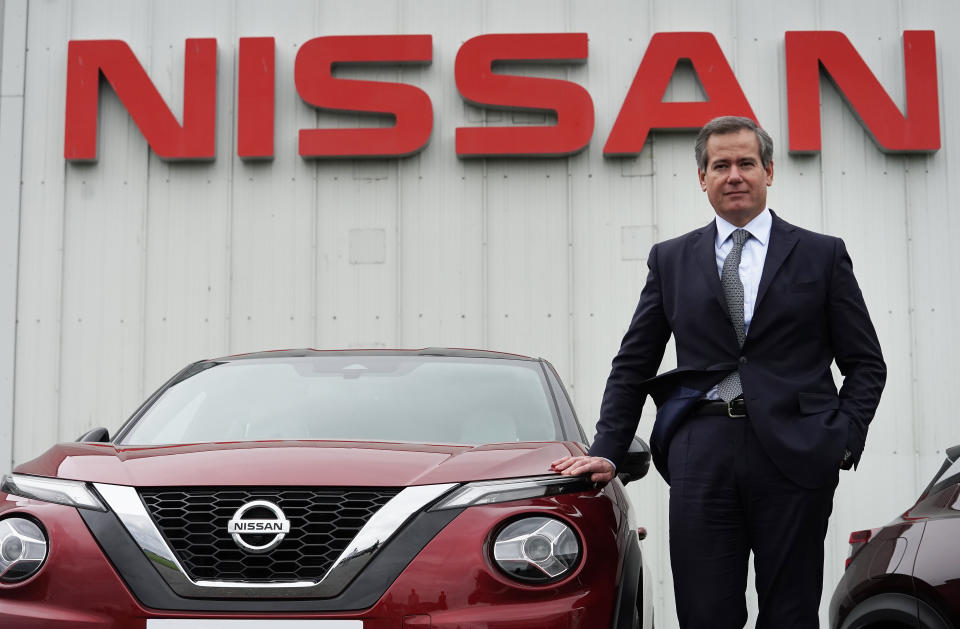 Chairman of Nissan Europe, Gianluca de Ficchy, at their plant in Sunderland after workers were told that the car manufacturer is to end the night shift at its UK plant. (Photo by Owen Humphreys/PA Images via Getty Images)