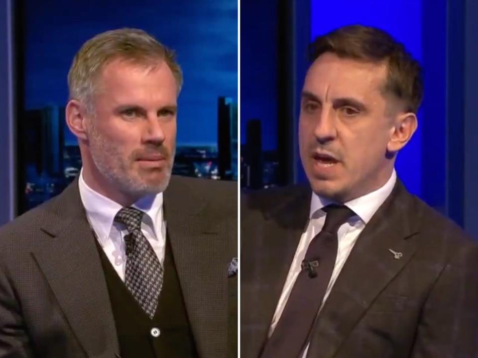 Sky Sports pundits Jamie Carragher and Gary Neville (Sky Sports)