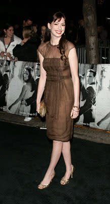 Anne Hathaway at the LA premiere of 20th Century Fox's Walk the Line