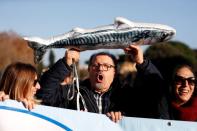 Demonstration held by "the sardines" in Rome