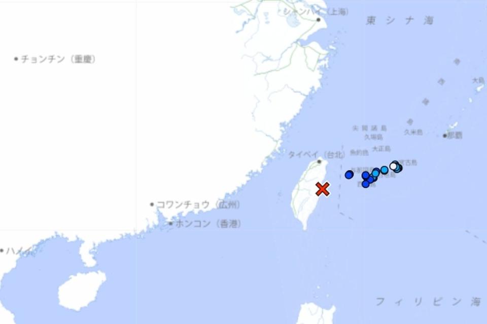 日本上修0407花蓮地震規模到7.7，並且向沖繩發佈海嘯警報。