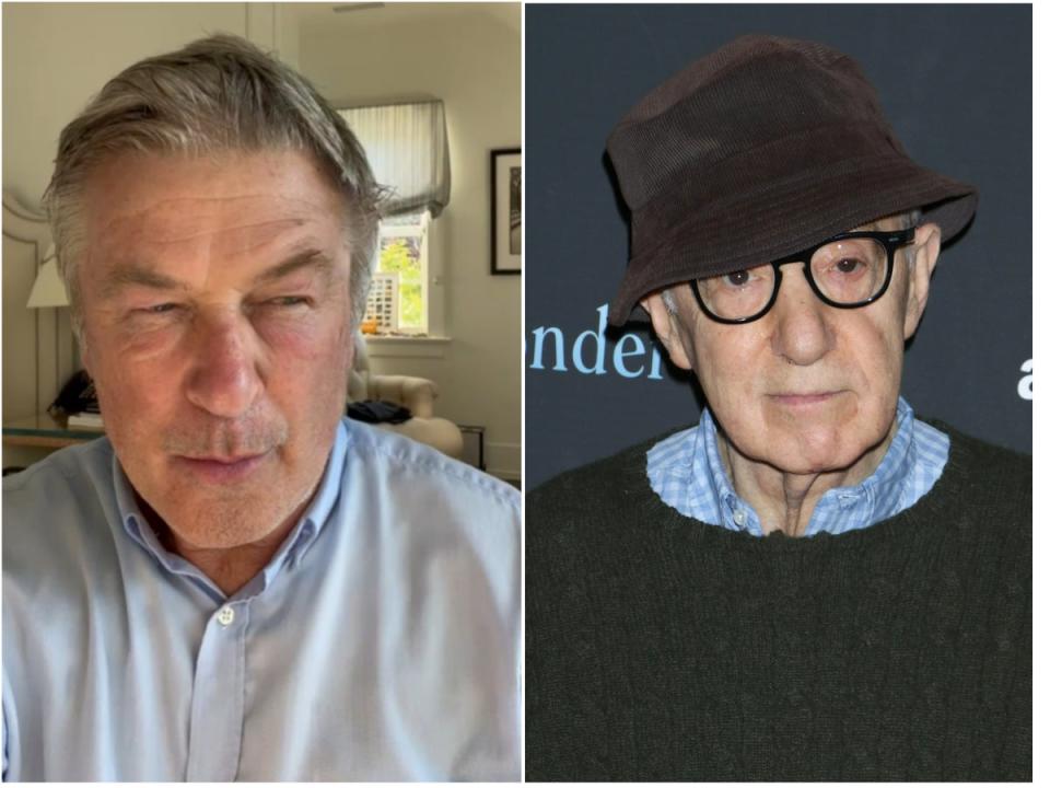 Alec Baldwin and Woody Allen (Instagram, Shutterstock)