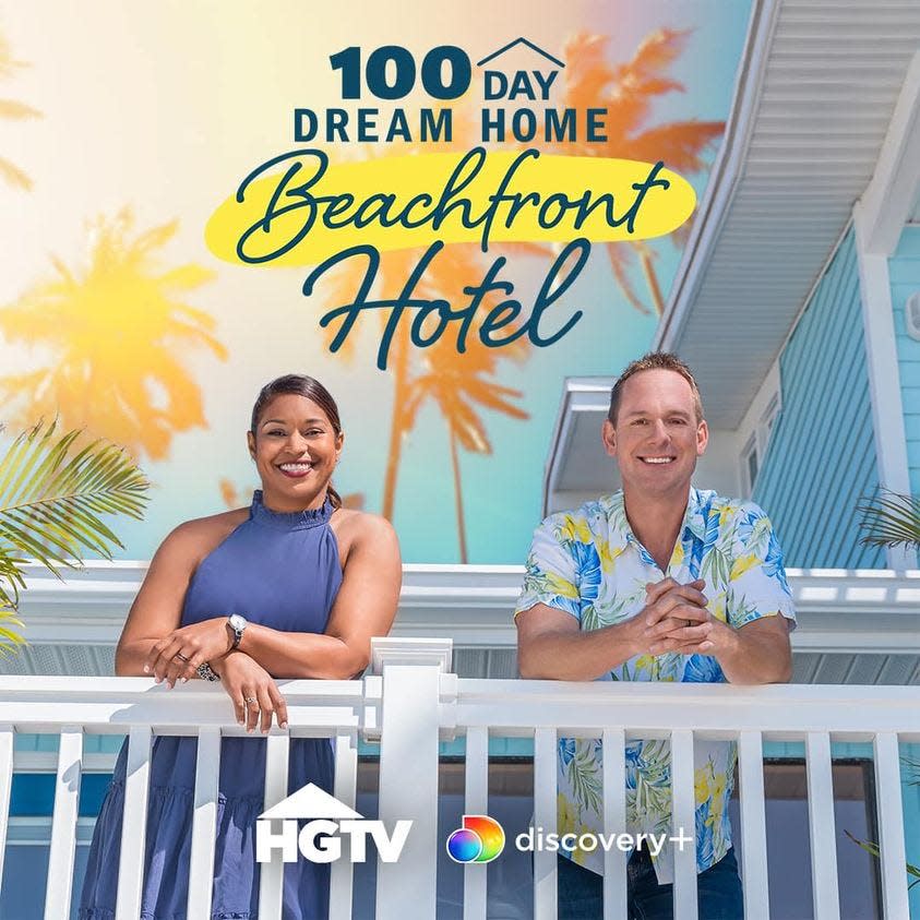 In a two-episode special titled "100 Day Dream Home: Beachfront Hotel," HGTV hosts Brian and Mika Kleinschmidt featured Indian Shores hotel Sunburst Inn as their sole renovation project.