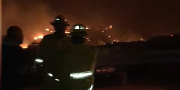 Brigada de última hora por incendios en Rosarito (zona Primo Tapia)