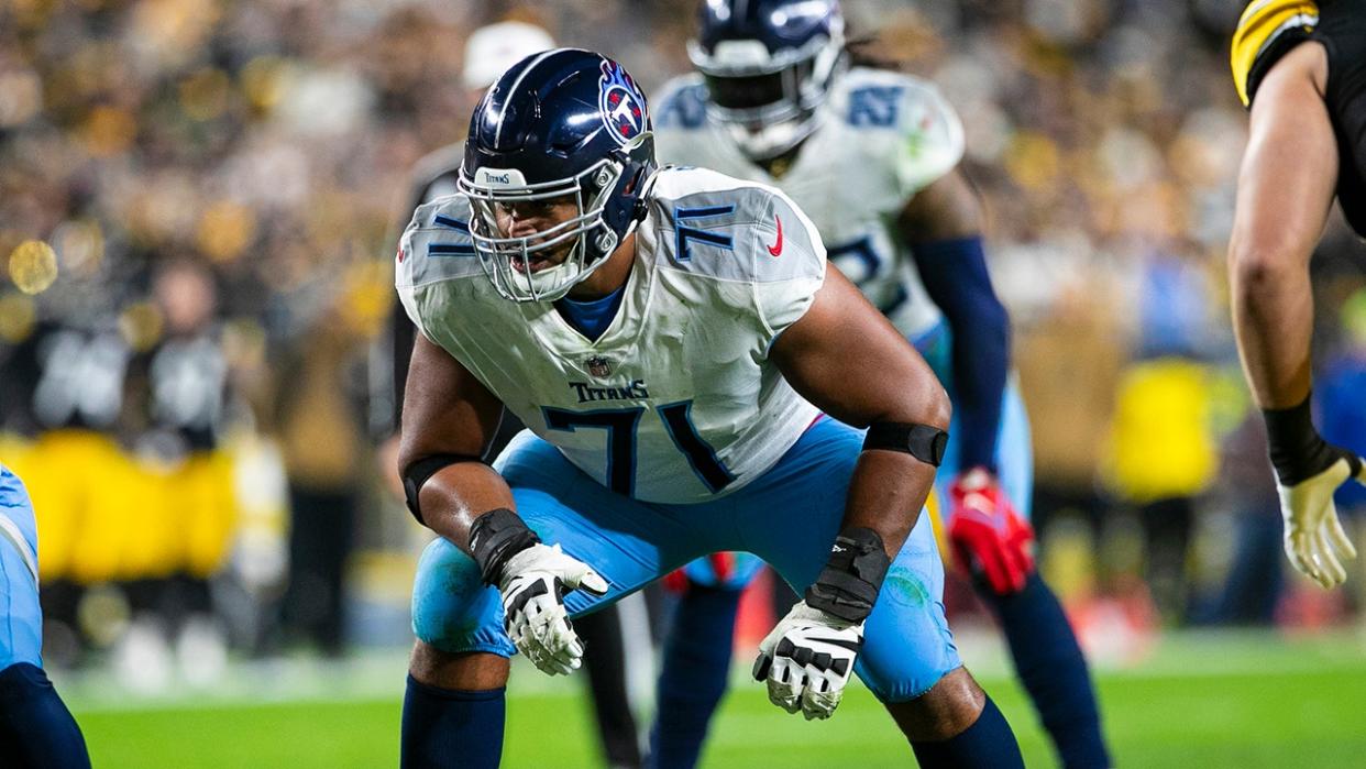 <div>Andre Dillard (Photo by Mark Alberti/Icon Sportswire via Getty Images)</div>