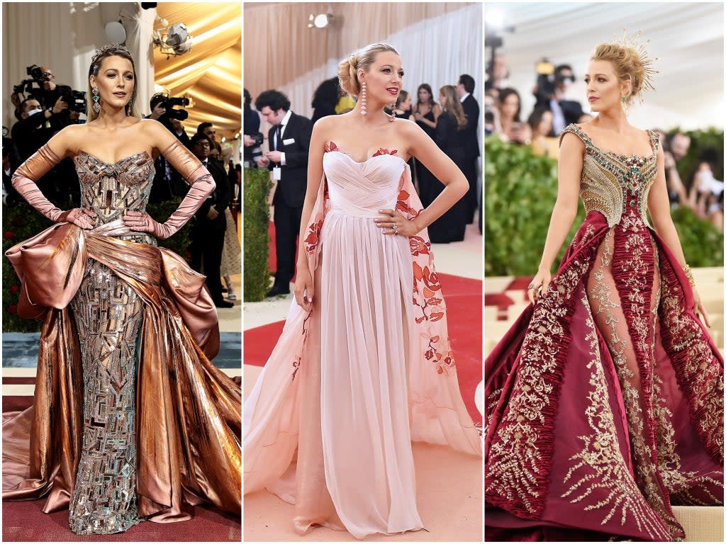 Blake Lively’s best Met Gala looks (Getty)