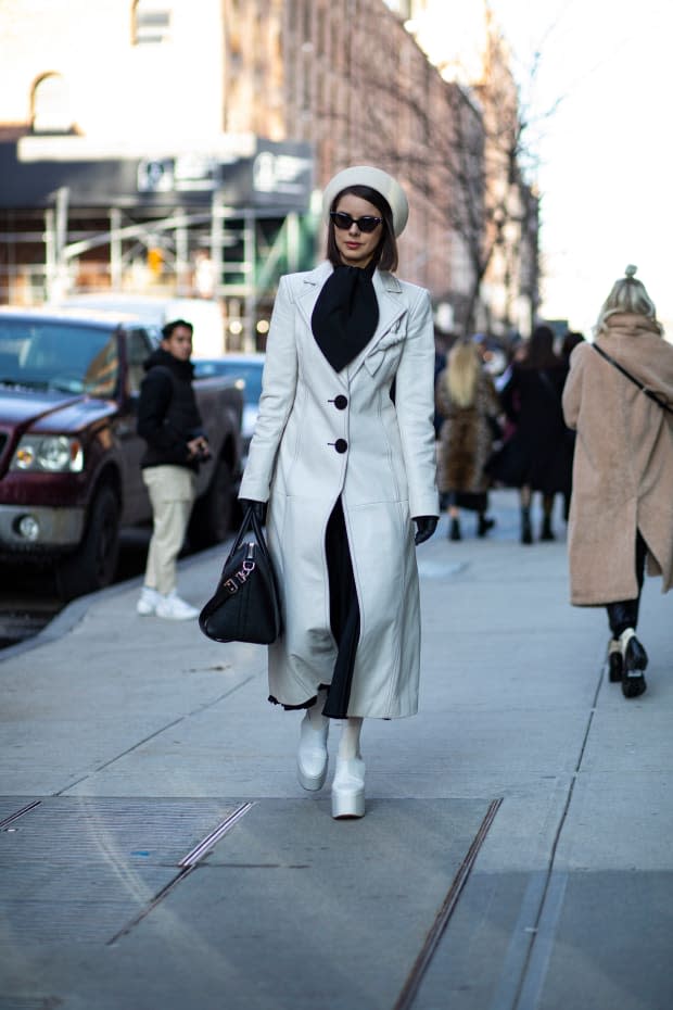 <p>On the street at New York Fashion Week Fall 2020. </p>