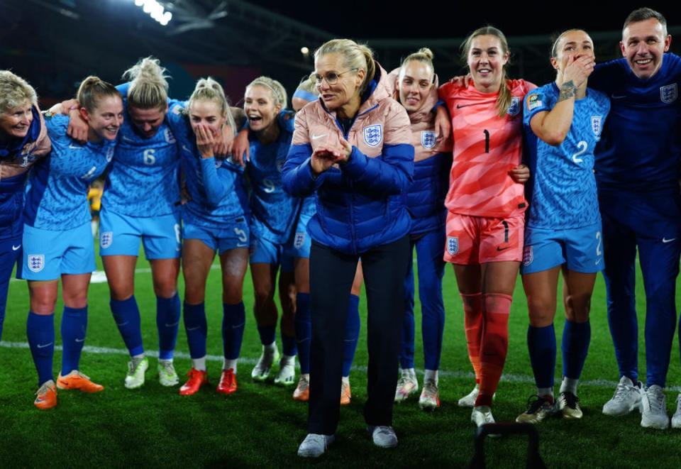 Wiegman and England have overcome countless challenges to reach the final (The FA via Getty Images)