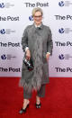 <p>Streep looked show-stopping at the premiere of <em>The Post</em>, wearing a Prada coat with ostrich feathers down the front. (Photo: Getty Images) </p>