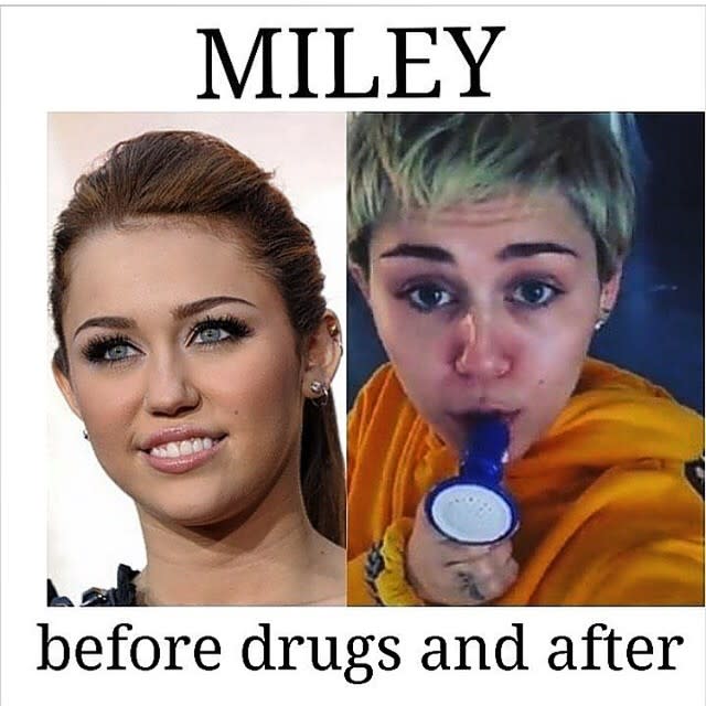 miley cyrus drug meme