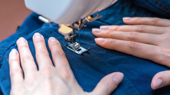 fixing clothing sewing