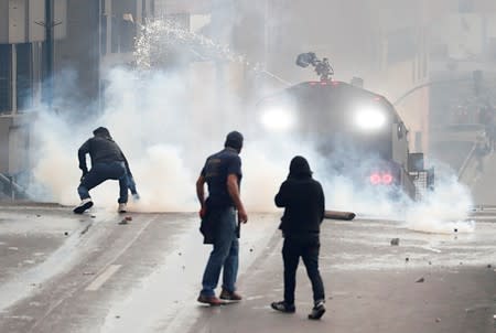 Protests against Ecuador's President Lenin Moreno's austerity measures in Quito