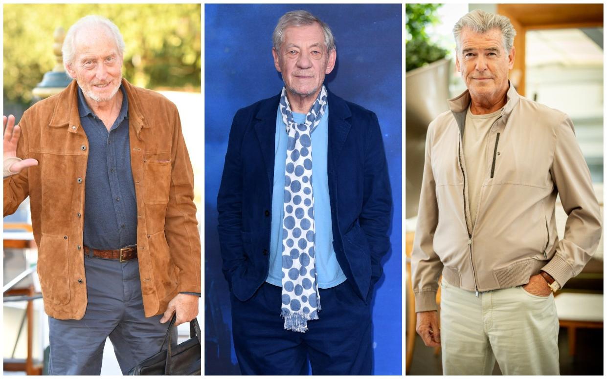 Style icons: Charles Dance; Sir Ian McKellen and Pierce Brosnan - Getty