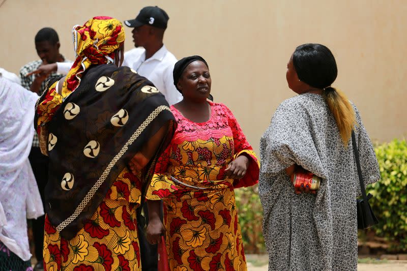 Parents of students from the Federal College of Forestry Mechanization who have been abducted speak after a meeting in Kaduna, Nigeria