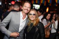 In celebration of <em>Entertainment Weekly</em>'s issue honoring LGBTQ people in Hollywood, Harris and Etheridge, two of the magazine's cover stars, got together at a June 5 party at N.Y.C.'s historic Stonewall Inn.