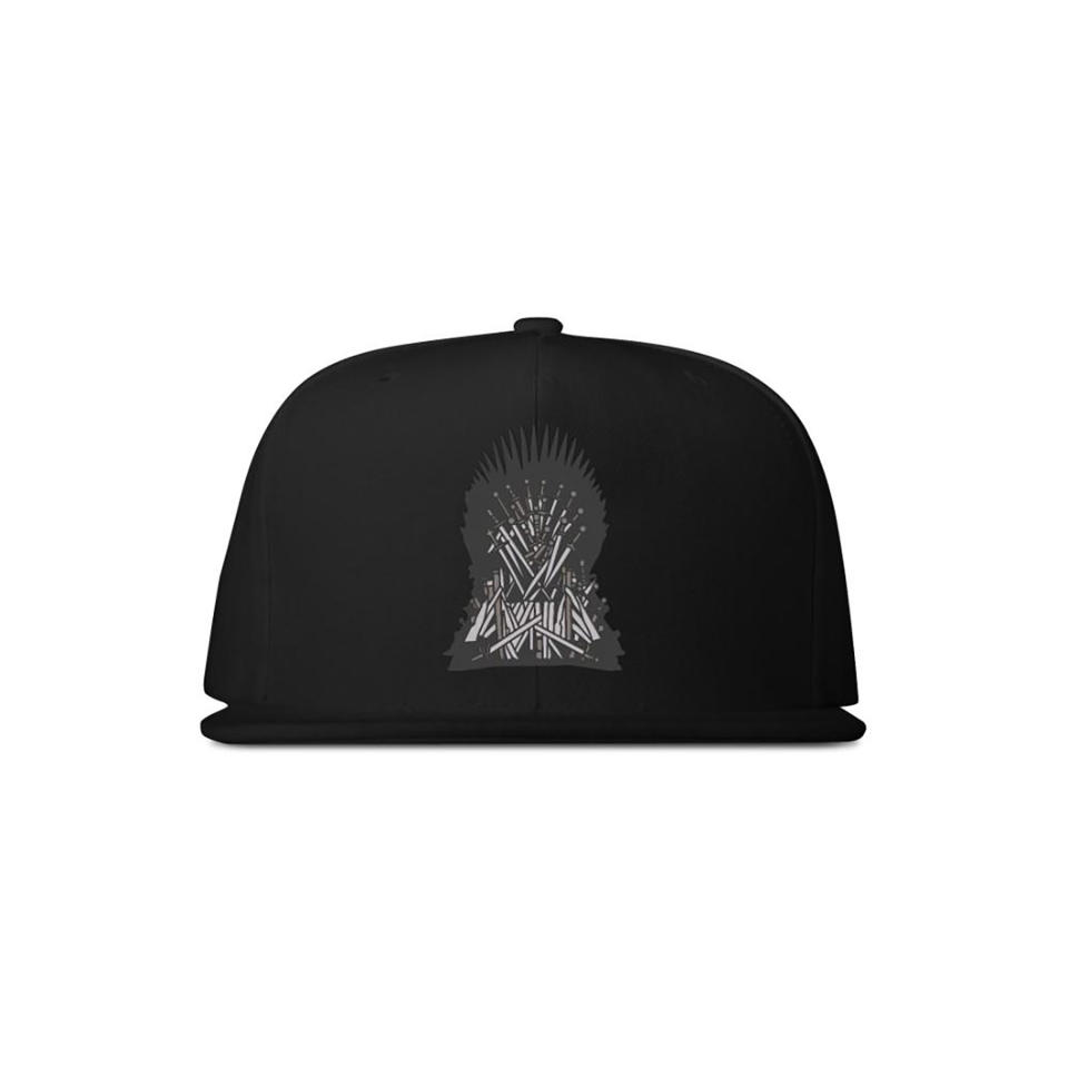 For the Throne Embroidered Black Hat