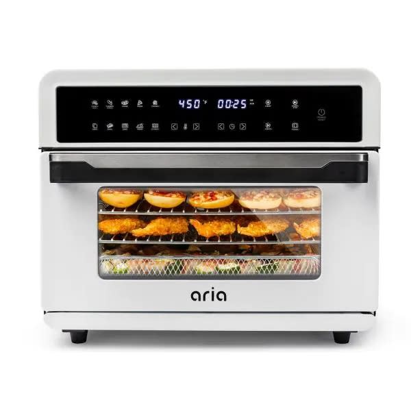 Aria All-in-One 30-Quart Stainless Steel Touchscreen Air Fryer Toaster Oven