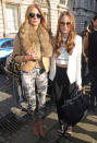 <b>London Fashion Week AW13 FROW </b><br><br>Millie Mackintosh and Rosie Fortescue looked stylish at Somerset House.<br><br>© Rex