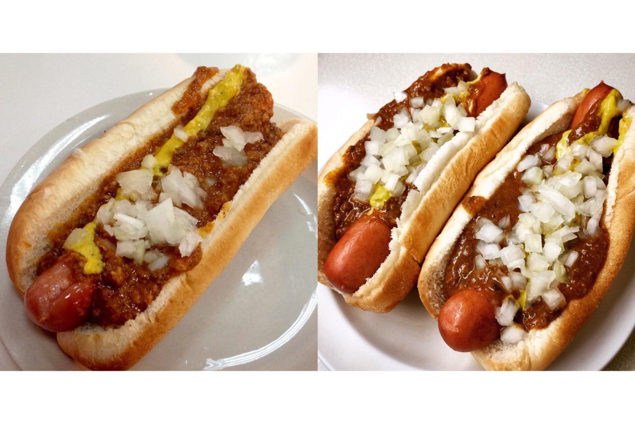 Coney Dogs, American Coney Island vs. Lafayette Coney Island, Detroit