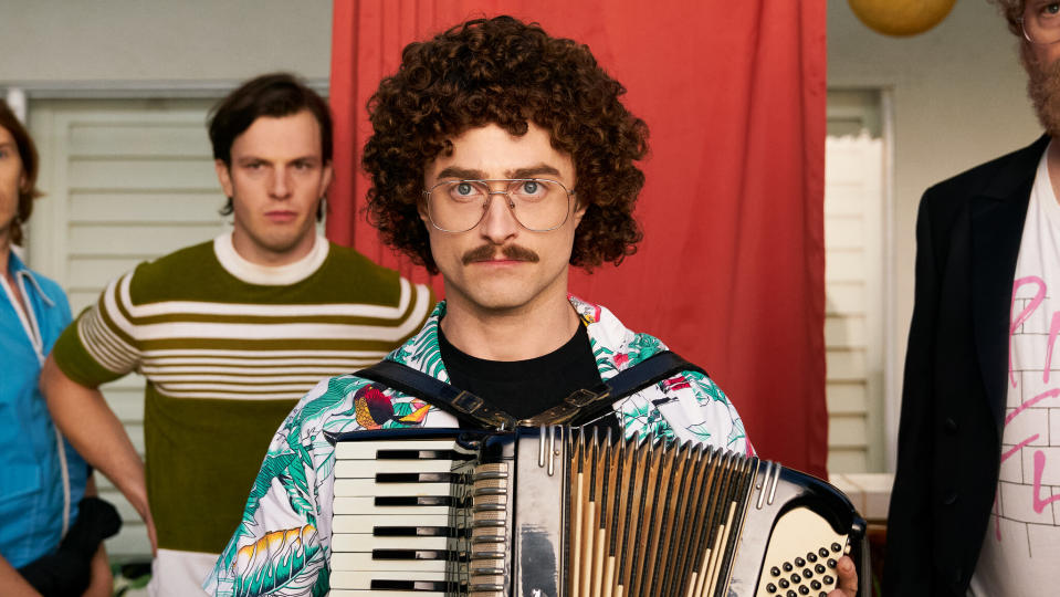 daniel radcliffe as weird al yankovic in weird the al yankovic story