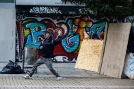 Protest for a national strike in Bogota