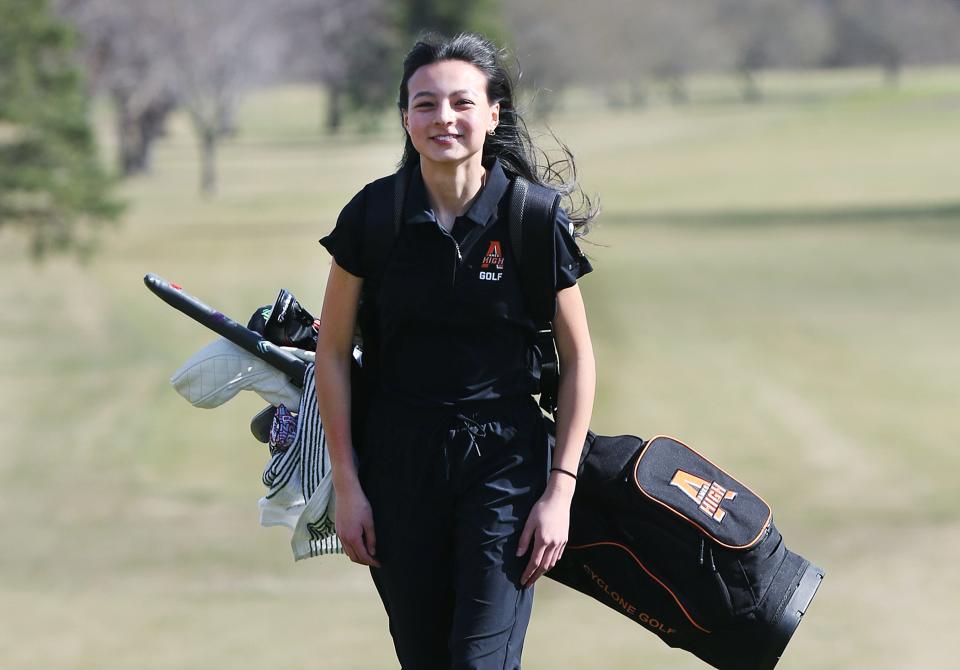 Ames junior Estelle Wong made huge strides on the golf course from her freshman to sophomore seasons. She is hoping to help the the Little Cyclone girls back to the girls state golf meet as a team, and also qualify individually in 2024.