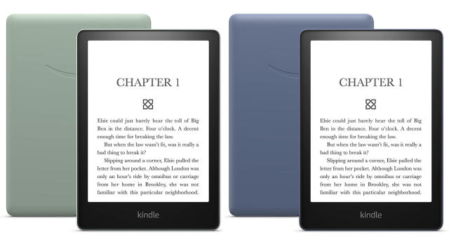 Kindle Paperwhite is now fully matching  Fire color range