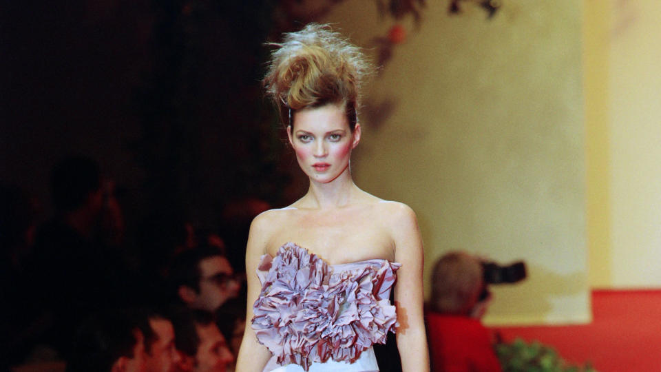 Kate Moss rose to fame as a catwalk star in the 1990s. (Pierre Verdy/AFP/Getty)