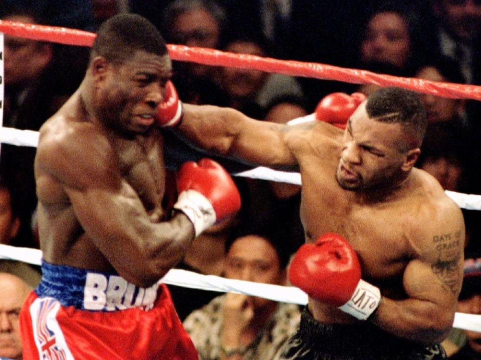 Frank Bruno and Mike Tyson