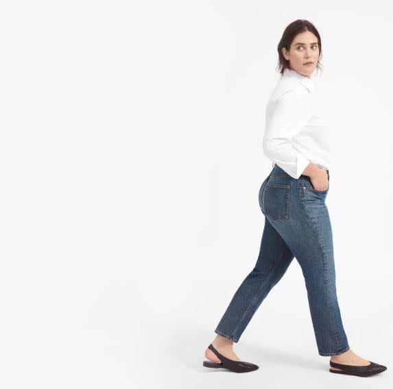 Get it at&nbsp;<a href="https://www.everlane.com/products/womens-high-rise-straight-jean-regular-midblue2?collection=womens-bottoms" target="_blank">Everlane</a>, $68.