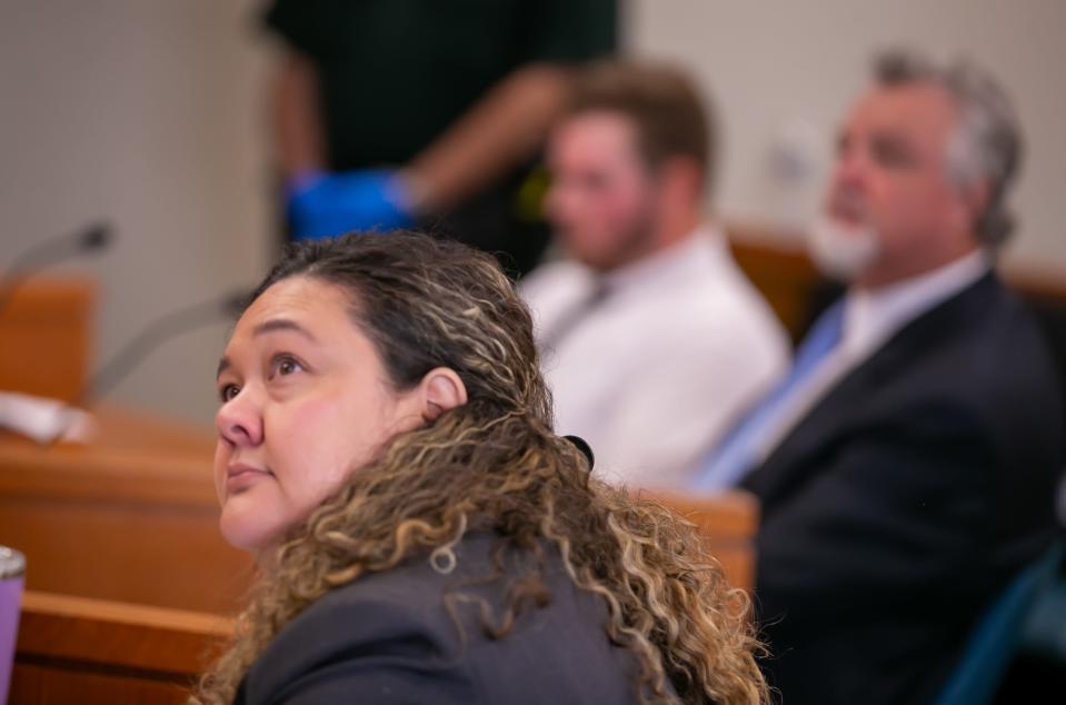 Assistant State Attorney Sasha Kidney listens to the testimony of a forensic psychologist on Tuesday.