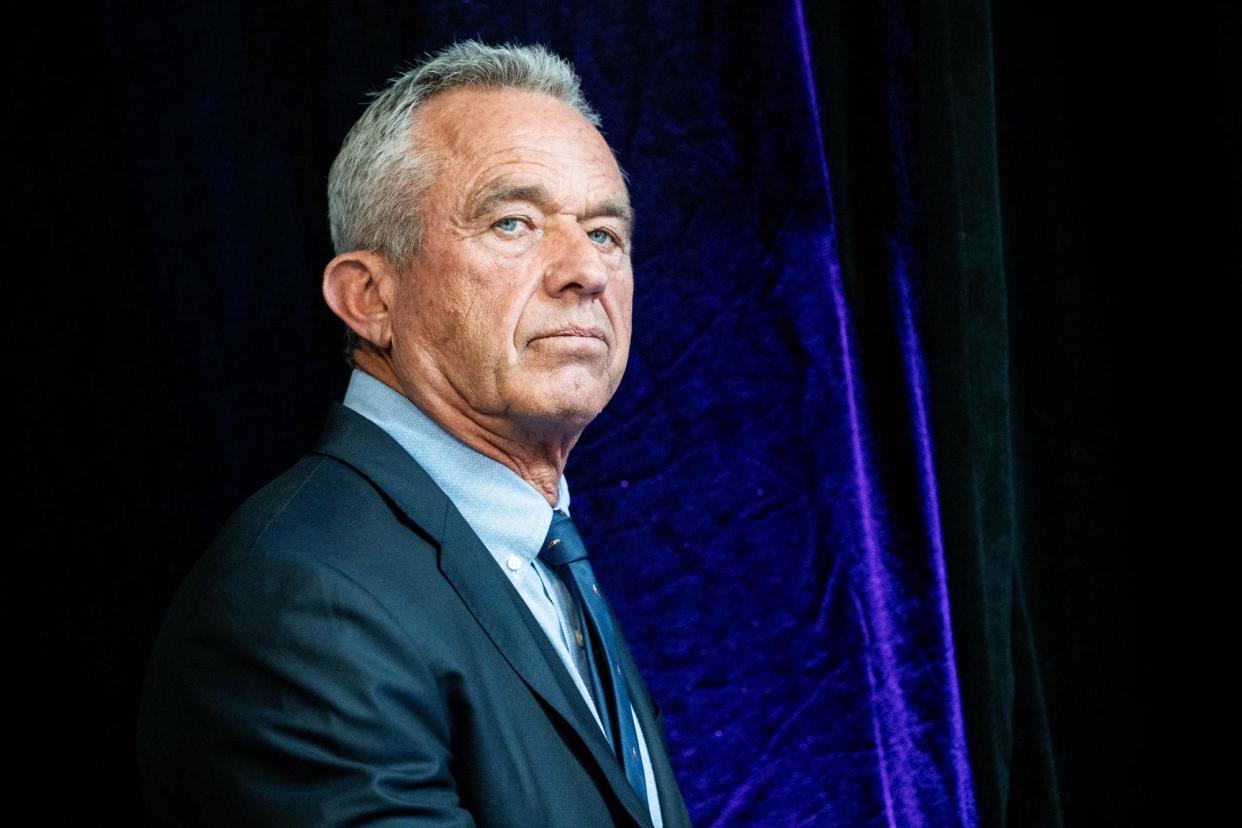 <span>Robert F Kennedy Jr speaks in Brooklyn, New York, on 1 May.</span><span>Photograph: Michael Brochstein/Sopa Images/Rex/Shutterstock</span>