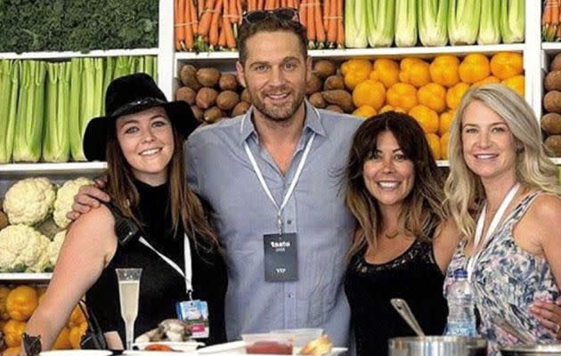 Cory, seen here surrounded by female fans, is a popular celebrity chef in Canada. Photo: Instagram