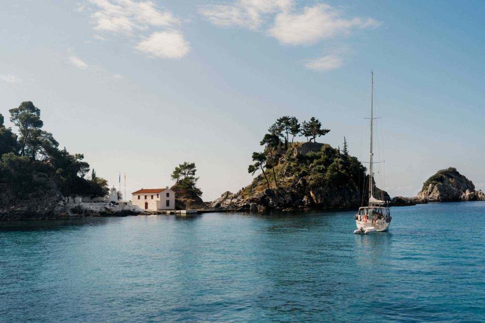 <p>Marco Argüello</p> Azzurra visits smaller ports, such as Parga, on Greece’s Ionian coast.