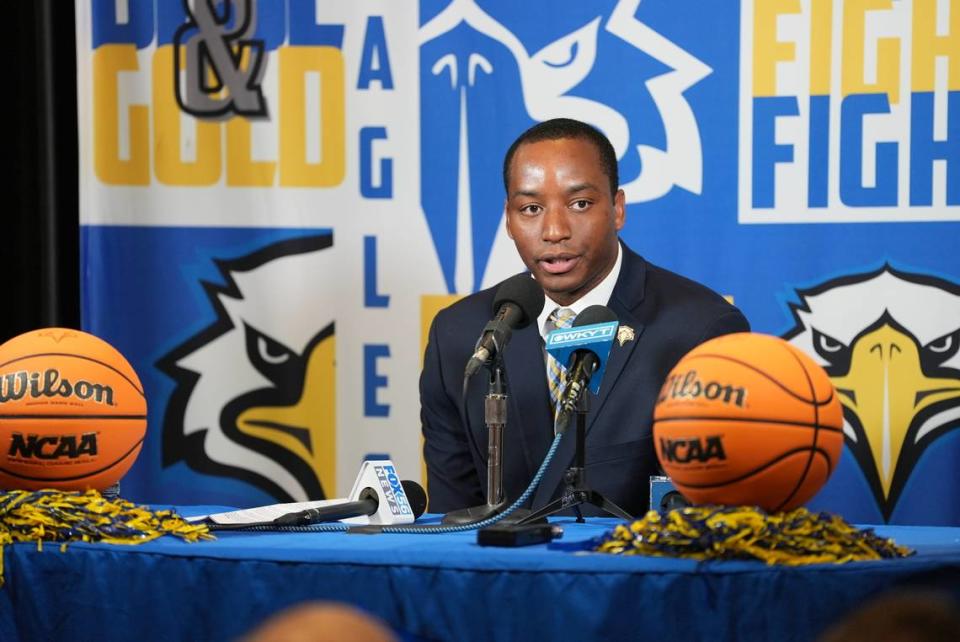 New Morehead State men’s basketball coach Jonathan Mattox says the Eagles will retain six players from last season’s 26-win team that played in the NCAA Tournament. “Some of these were young players who didn’t play very much,” Mattox says. “But we’ve done well with retention.”