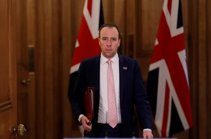 A news conference at 10 Downing Street in London