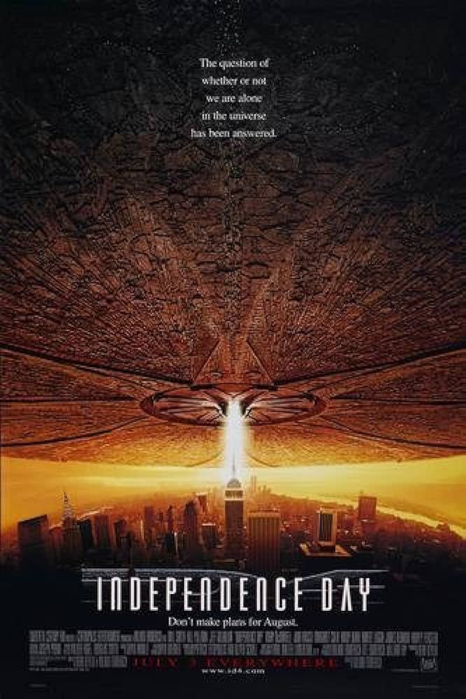 Movie poster for the 1996 film, Independence Day