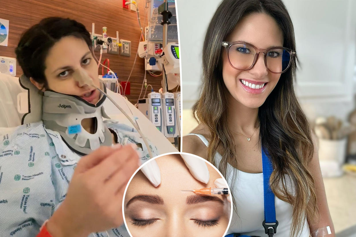 Texas mom Alicia Hallock says she nearly died after receiving Botox injections that left her partially paralyzed and choking on her own saliva.